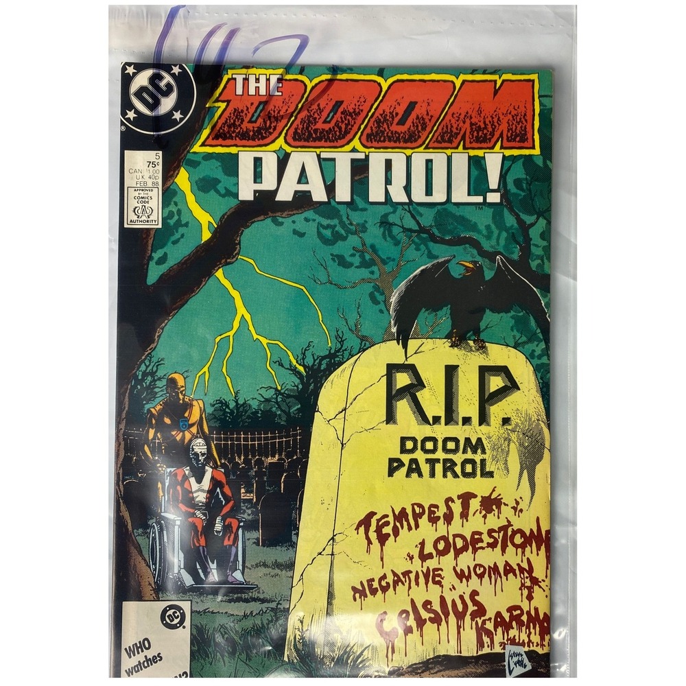 The Doom Patrol Comic Book 1987 Issue 75 DC Comics
